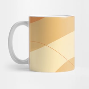 Modern Abstract Organic Shapes in Yellow and Orange Mug